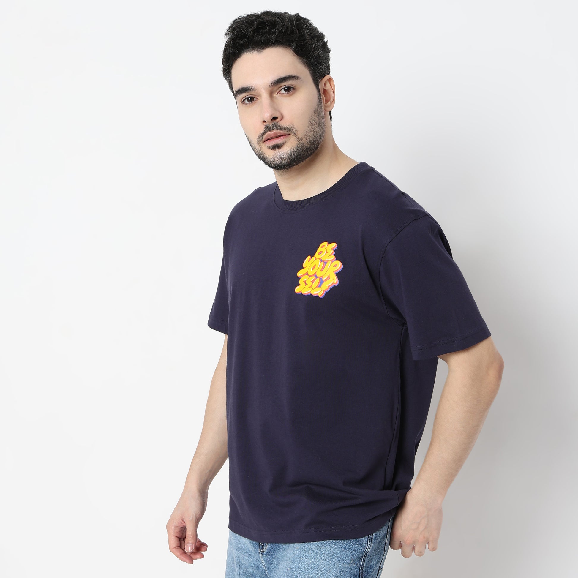 Oversize Graphic Crew Neck T-Shirt