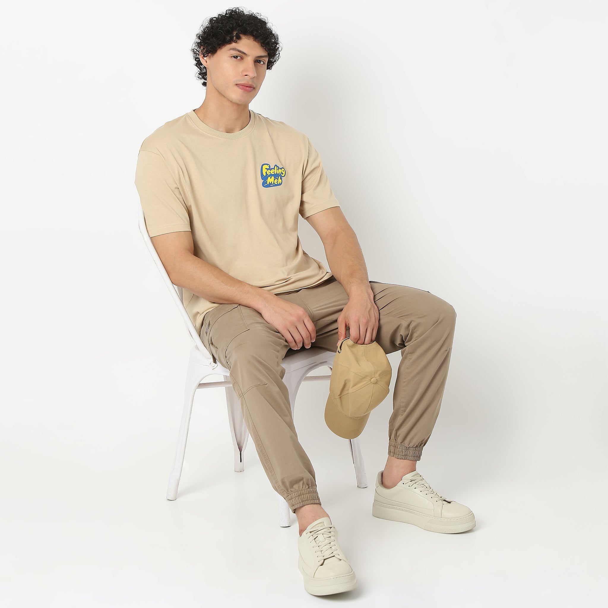 Graphic Crew Neck Oversize Slogan Over Size T-Shirt