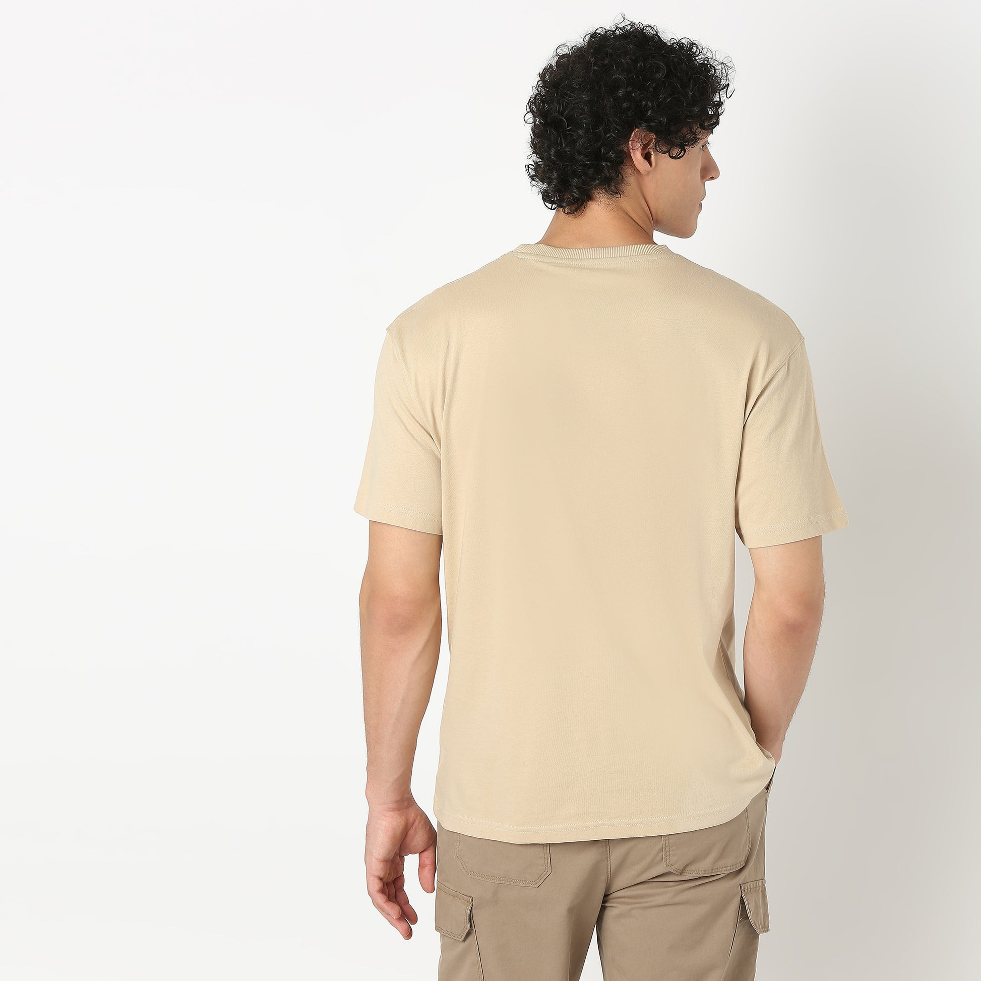 Graphic Crew Neck Oversize Slogan Over Size T-Shirt