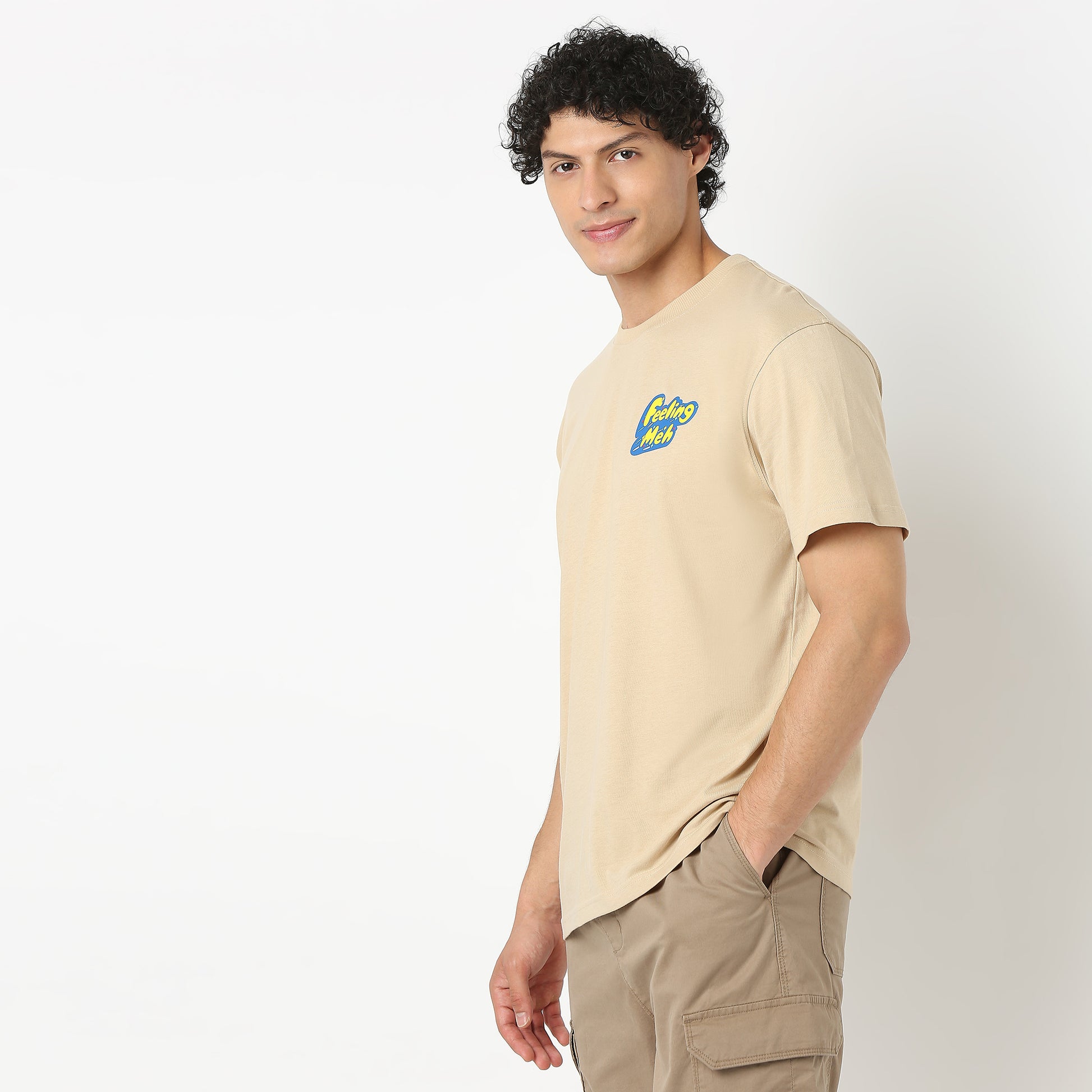 Graphic Crew Neck Oversize Slogan Over Size T-Shirt