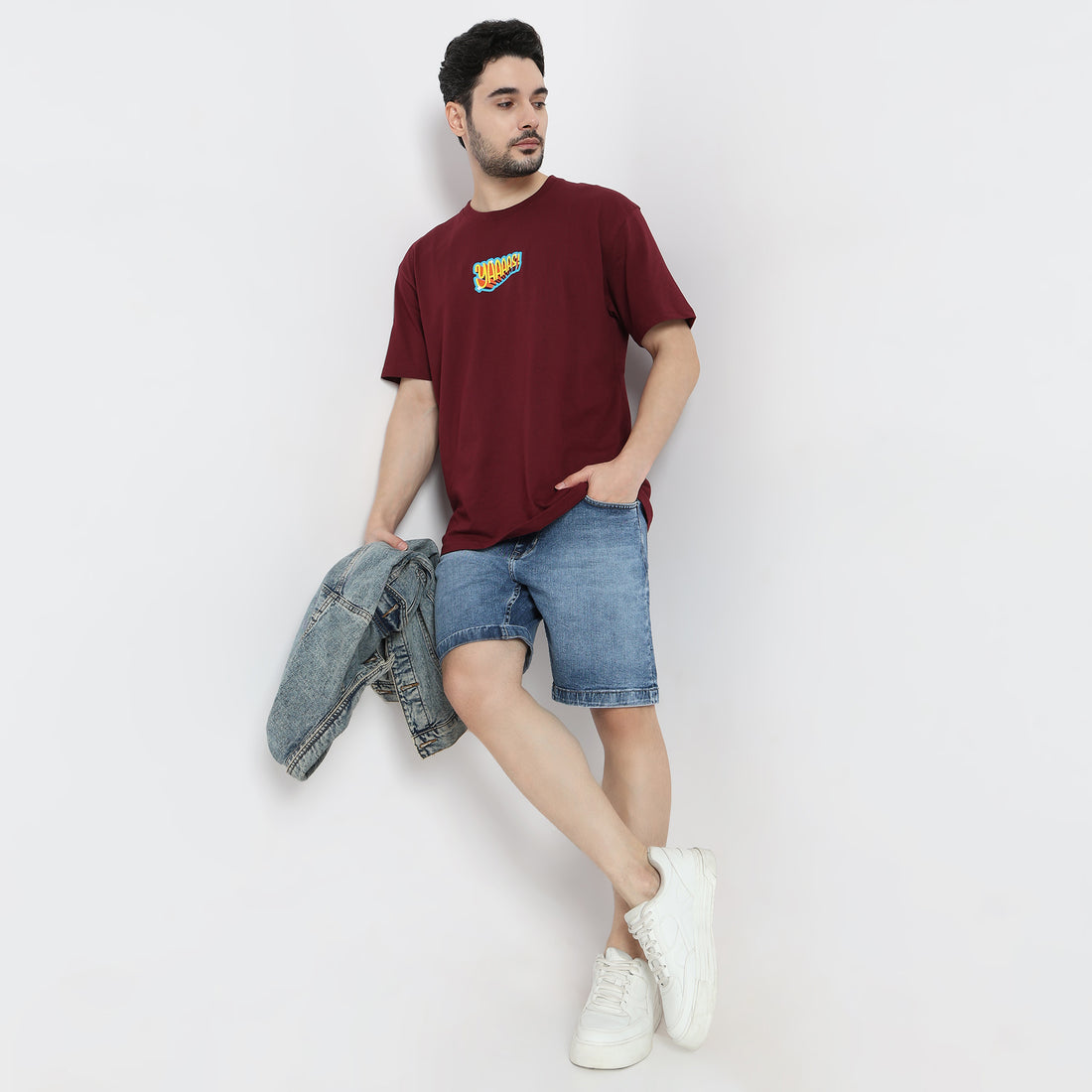 Oversize Graphic Crew Neck T-Shirt