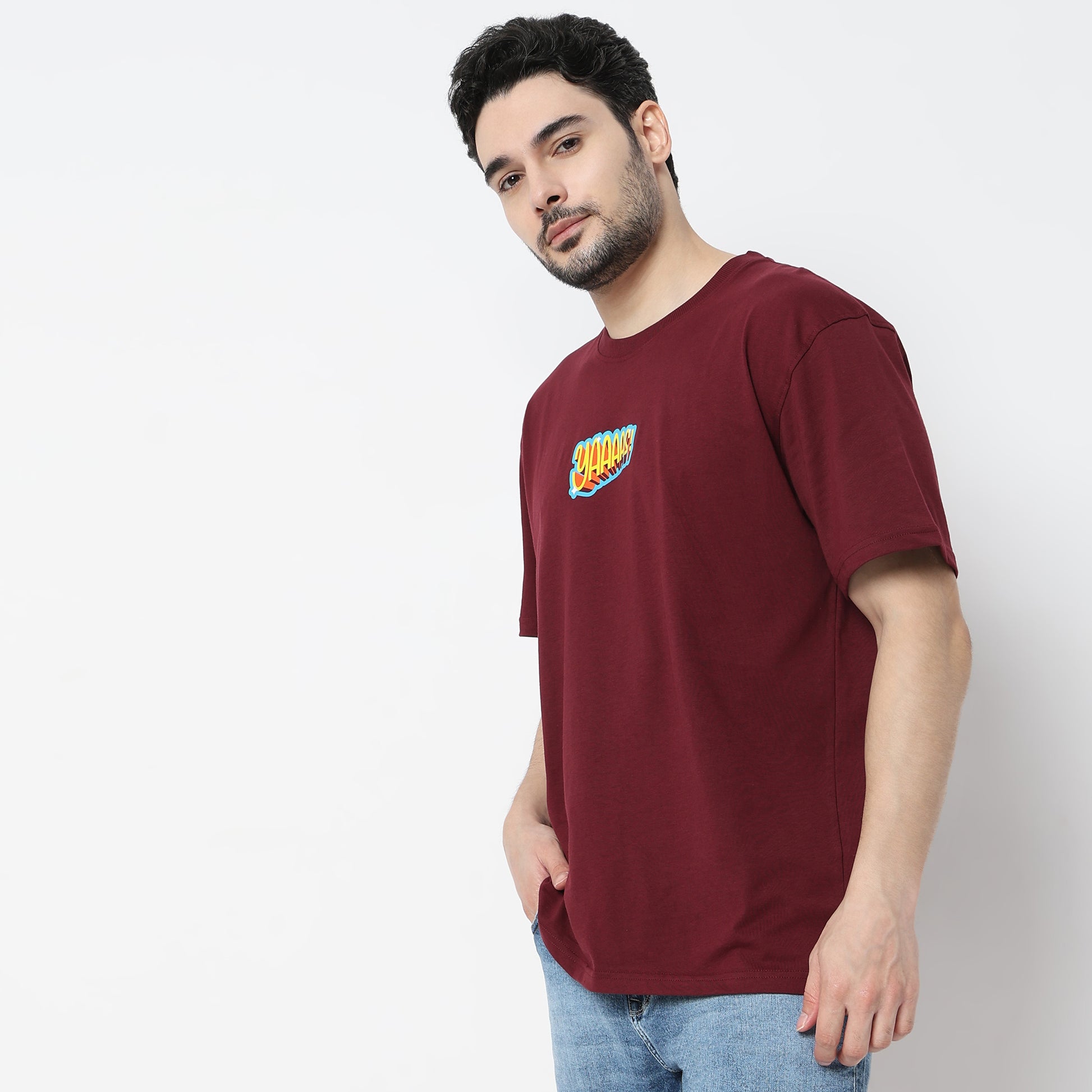 Oversize Graphic Crew Neck T-Shirt