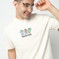 Oversize Cotton Slogan T-Shirt