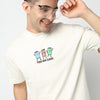 Oversize Cotton Slogan T-Shirt