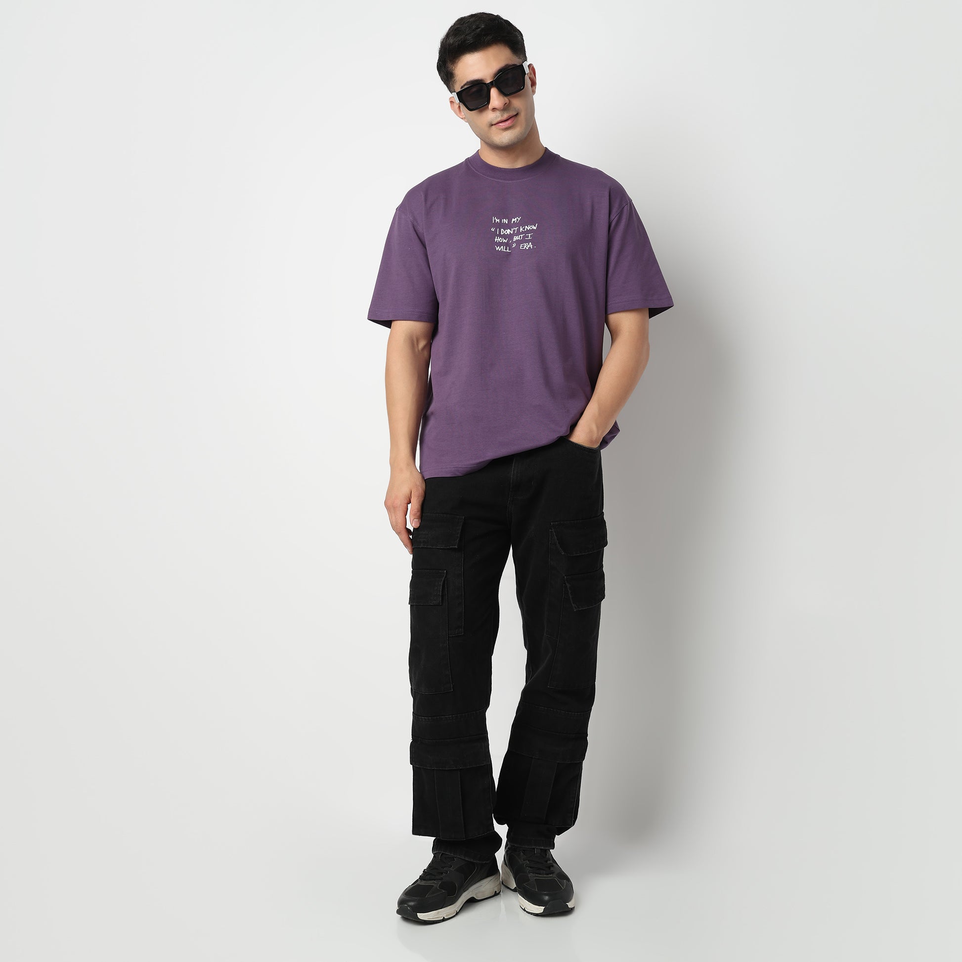 Oversize Cotton Slogan T-Shirt