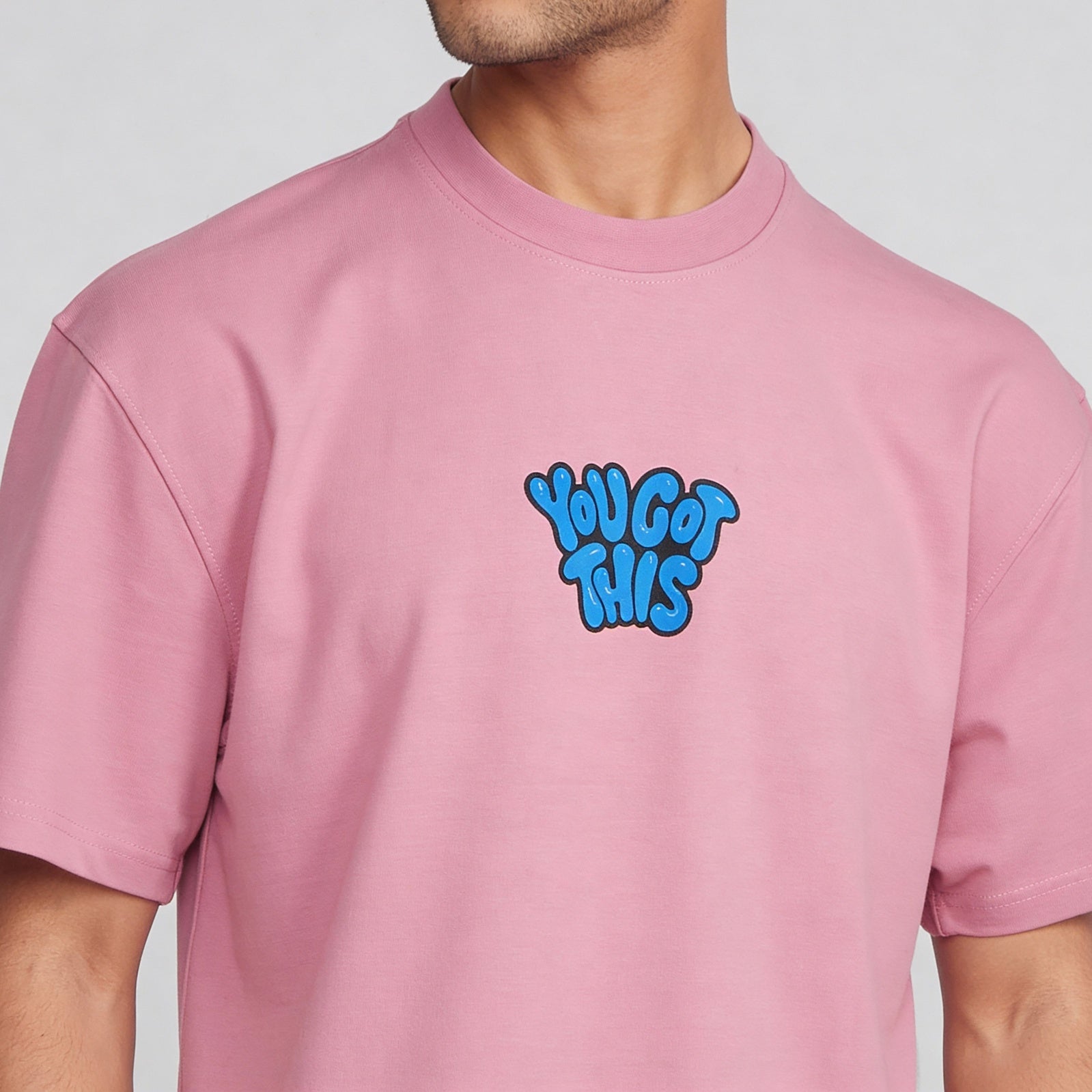 Oversize Cotton Graphic Slogan T-Shirt