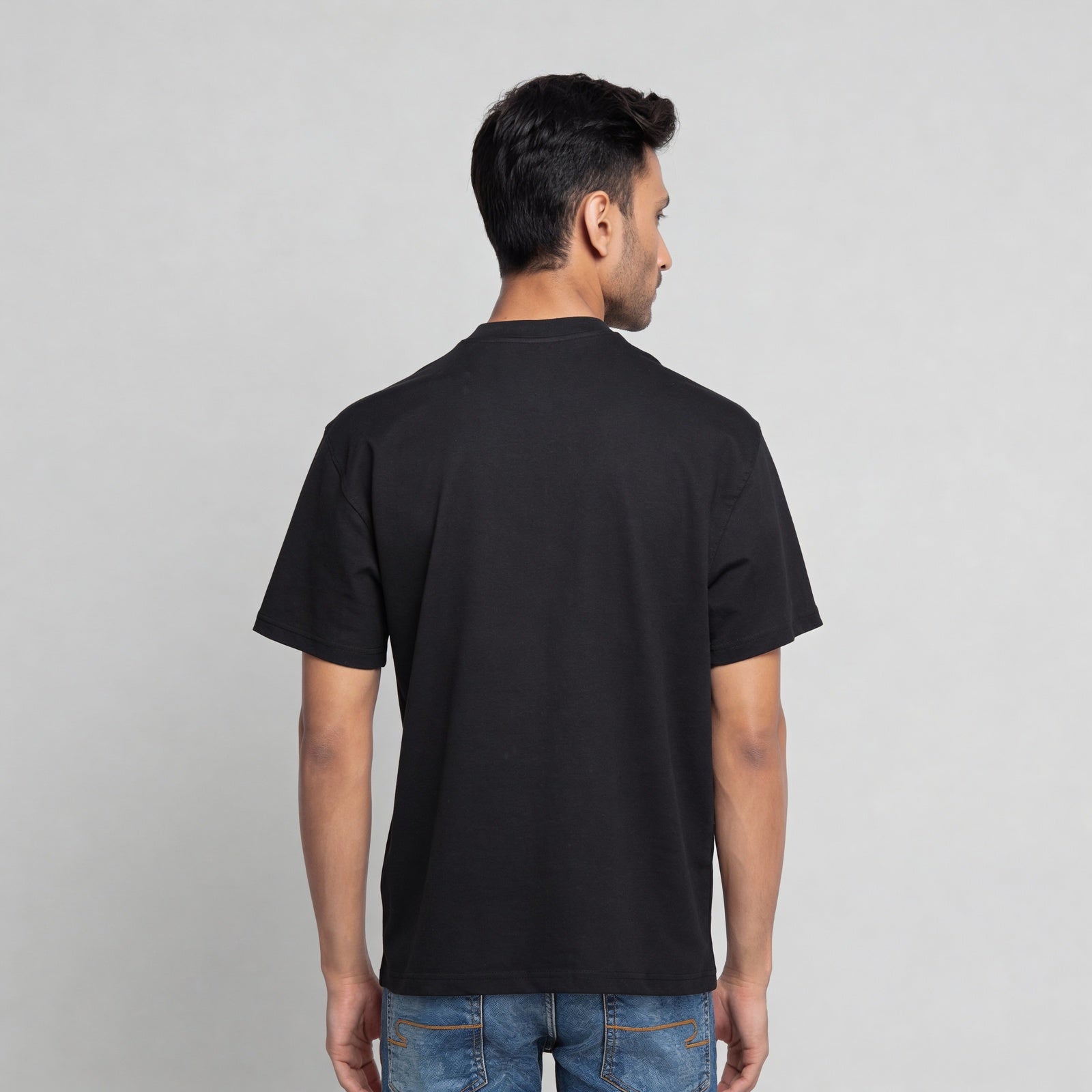 Oversize Cotton Graphic Slogan T-Shirt