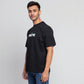 Oversize Cotton Graphic Slogan T-Shirt