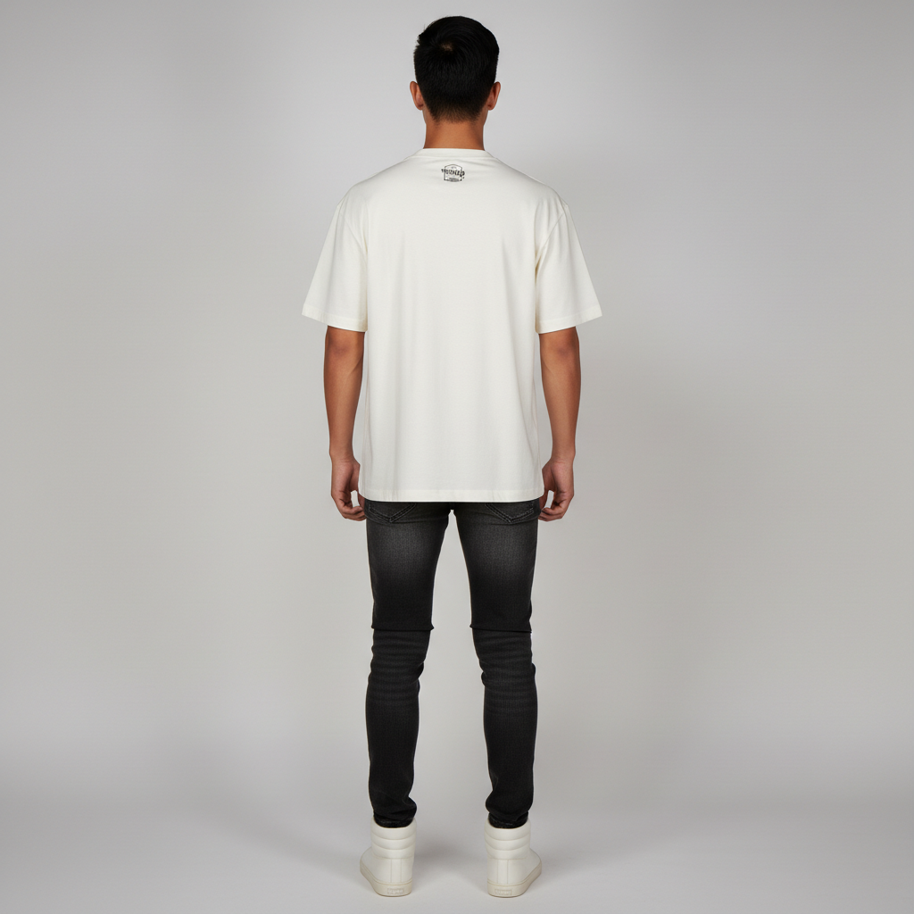 Cotton Oversize Graphic Slogan T-Shirt
