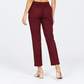 Slim Fit Solid Mid Rise Pants