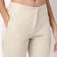 Slim Fit Solid Mid Rise Pants