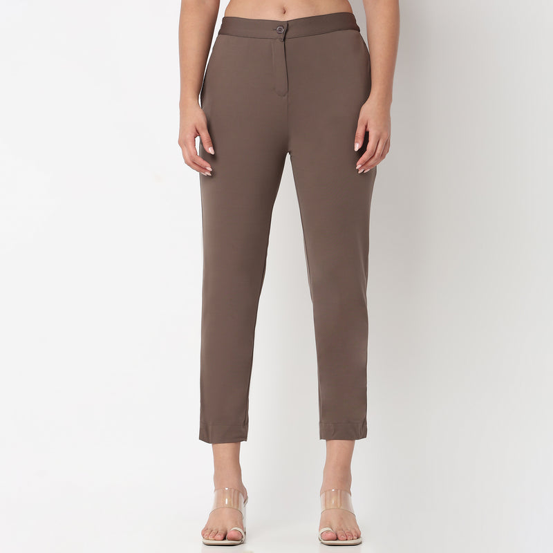 Slim Fit High Rise Pant