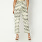 Straight Fit Printed Full Length Mid Rise Ethnic Pants