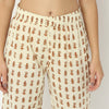 Straight Fit Printed Full Length Mid Rise Ethnic Pants