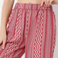 Straight Fit Printed Ankle Length Mid Rise Pants