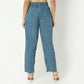 Straight Fit Printed Full Length Mid Rise Ethnic Pants