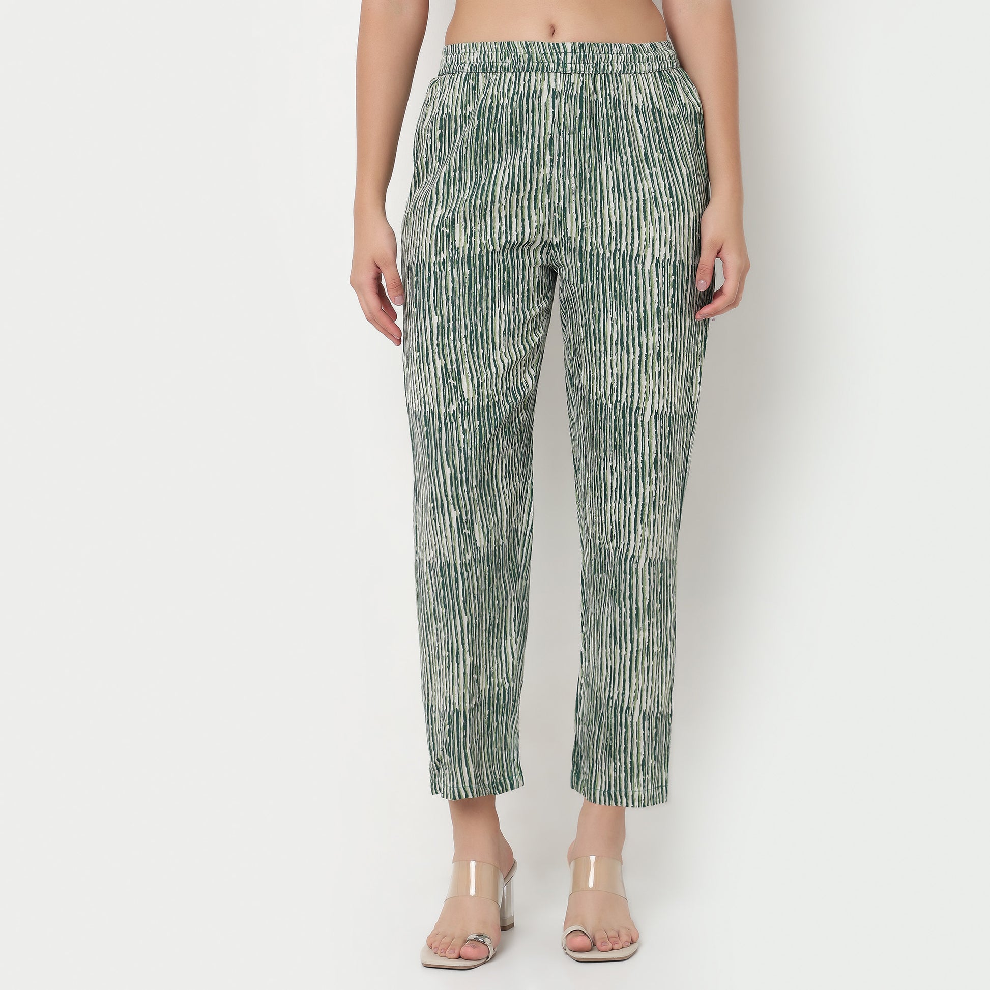 Printed Rayon Ankle Length Pants
