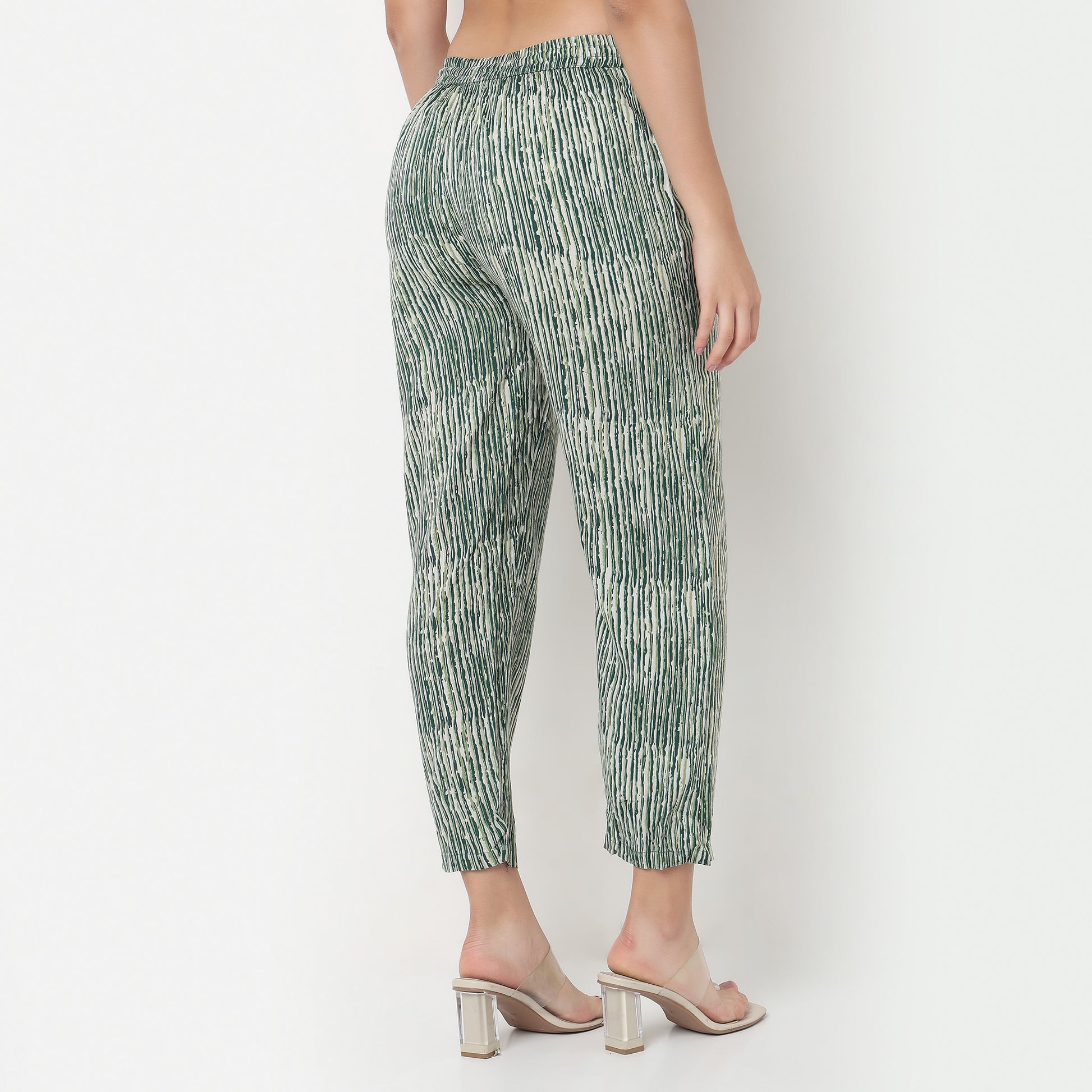 Printed Rayon Ankle Length Pants