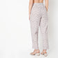 Straight Fit Printed Ankle Length Mid Rise Pants