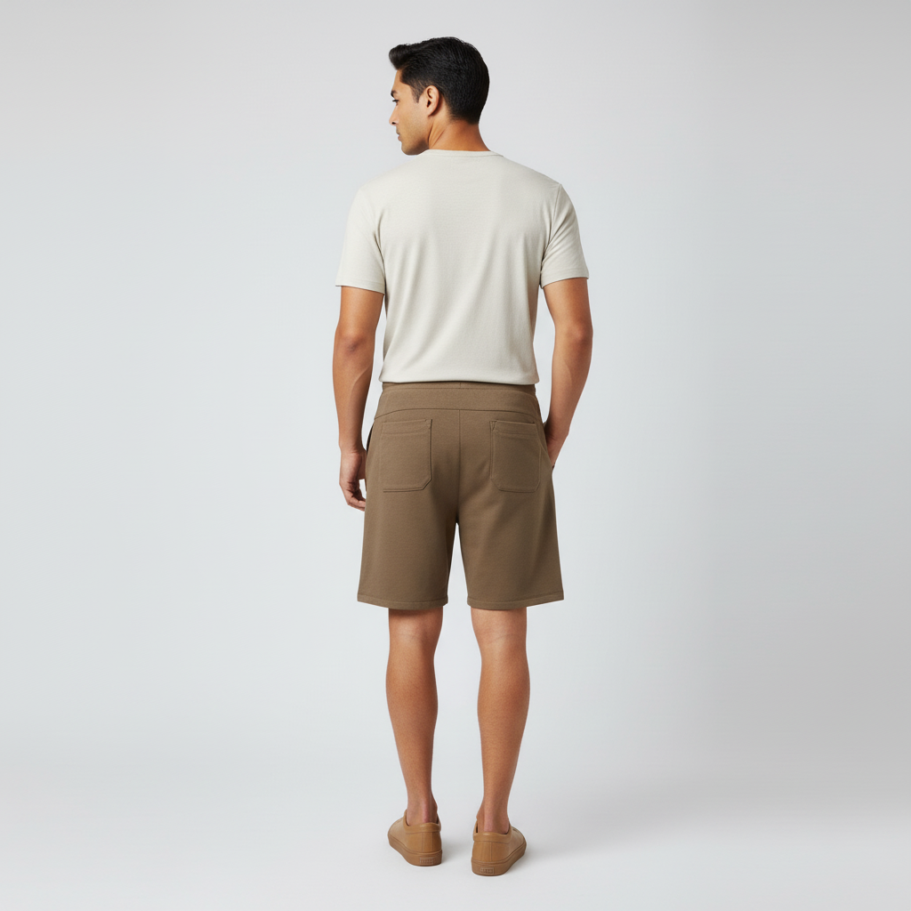 Knitted Solid Flexi Shorts
