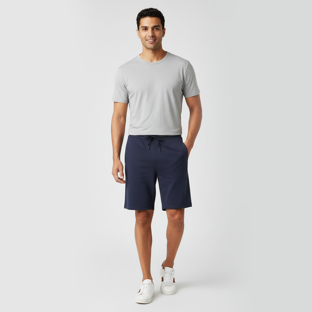 Knitted Solid Flexi Shorts