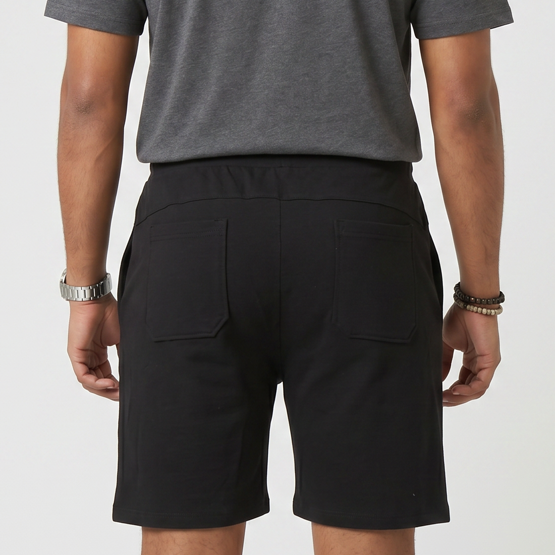 Knitted Solid Flexi Shorts