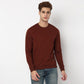 Regular Fit Solid Sweatshirt