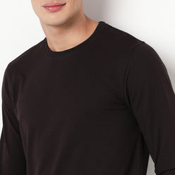 Regular Fit Solid Sweatshirt