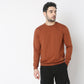 Regular Fit Solid Sweatshirt