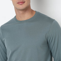 Regular Fit Solid Sweatshirt