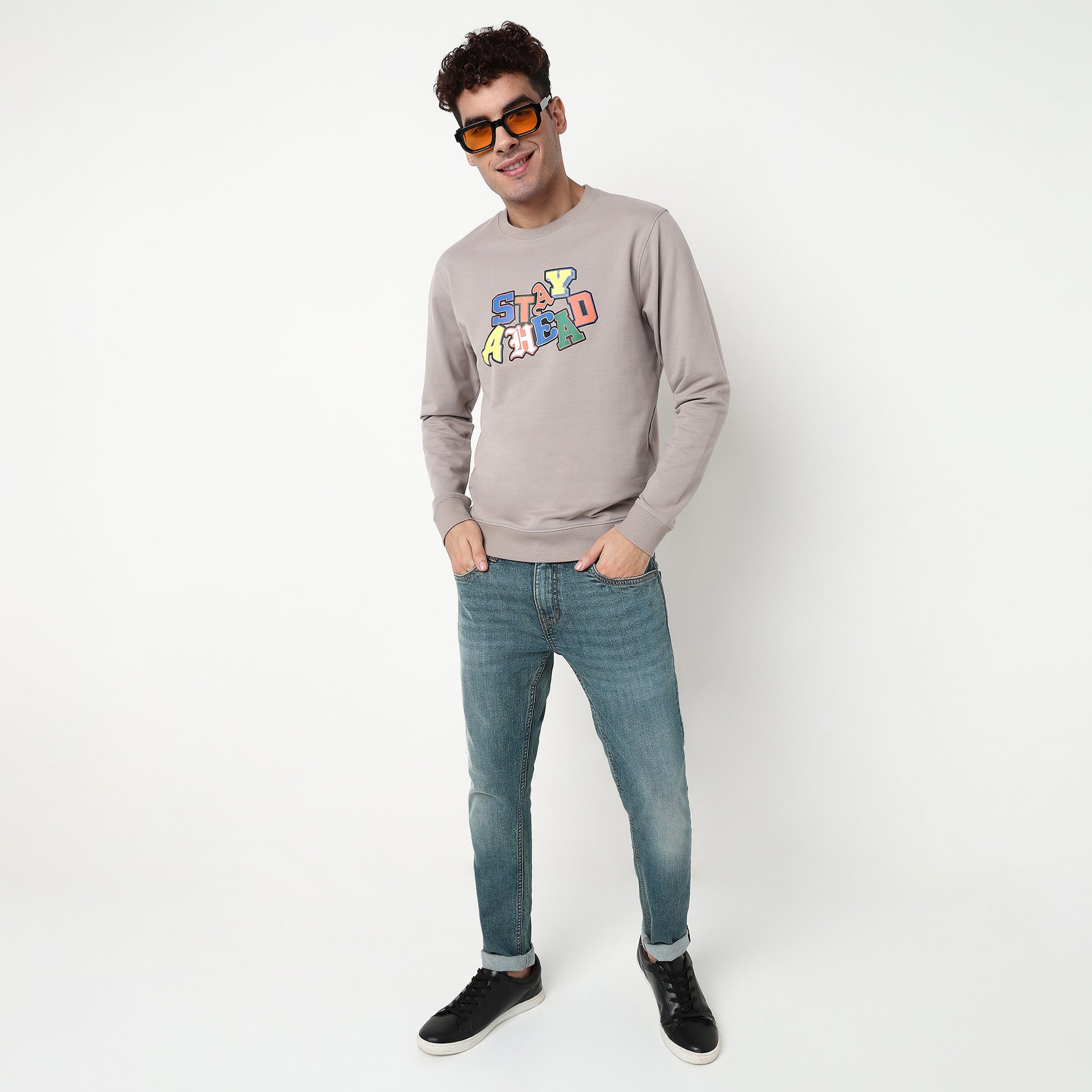 Graphic Cotton Spandex Sweat Tee