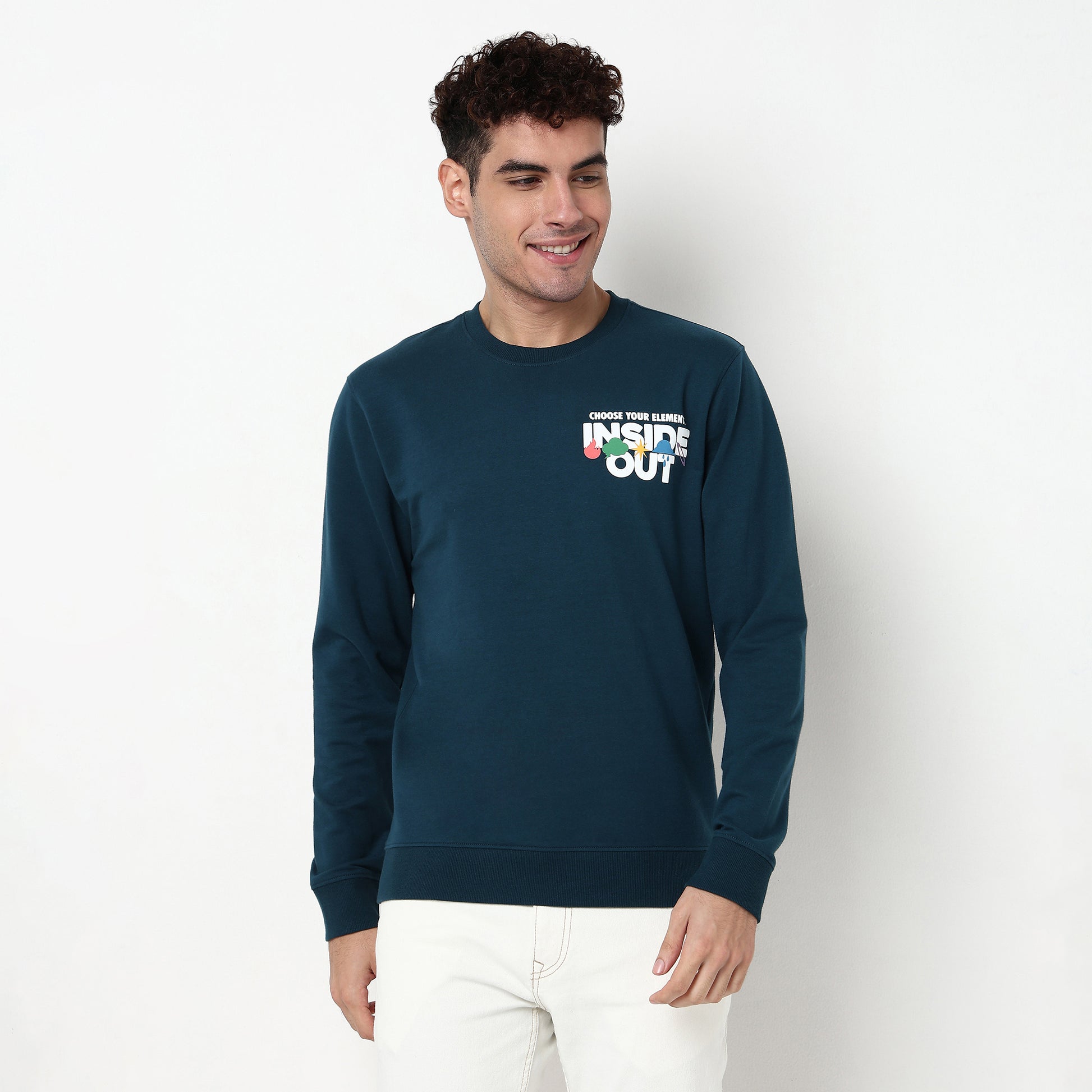 Graphic Cotton Spandex Sweat Tee