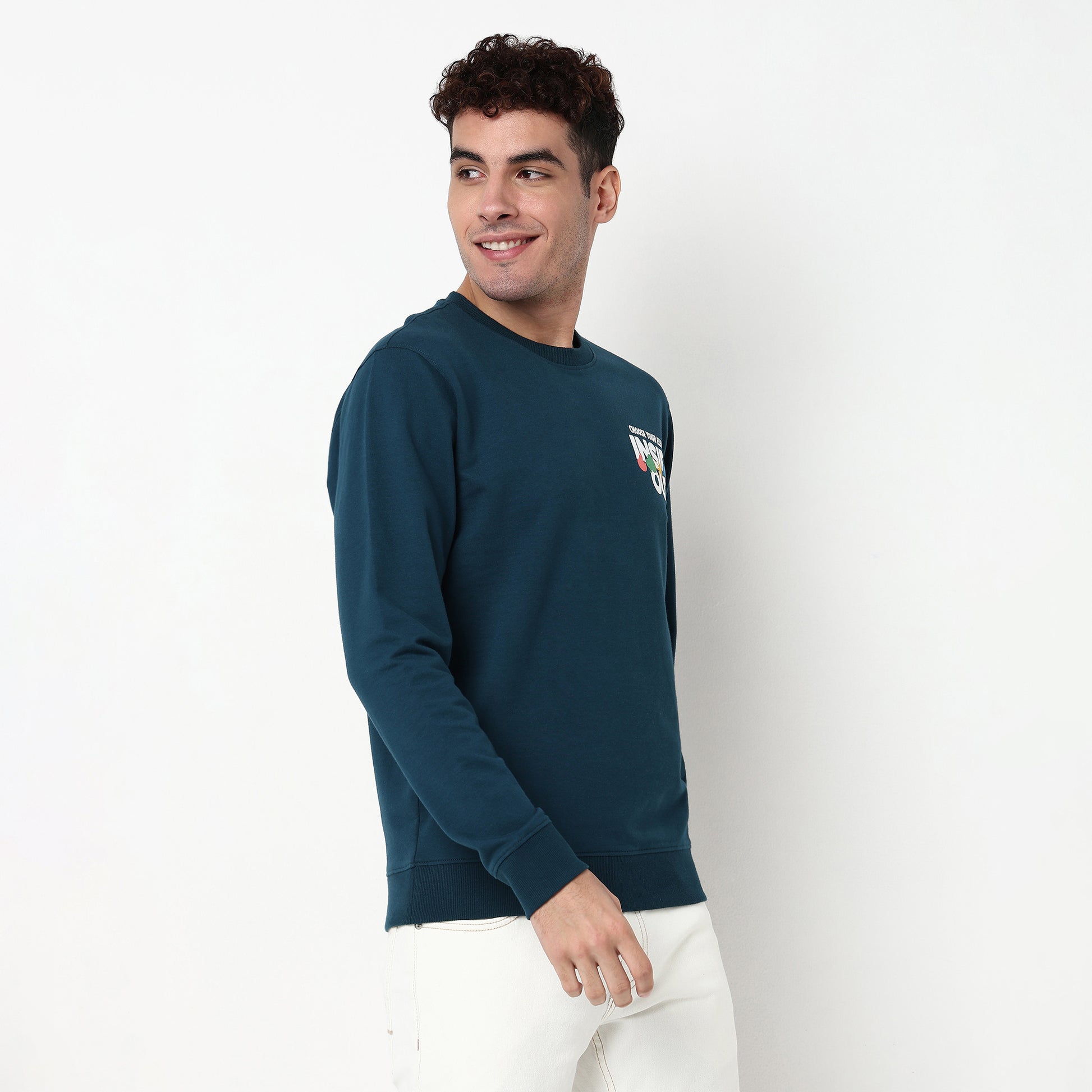 Graphic Cotton Spandex Sweat Tee