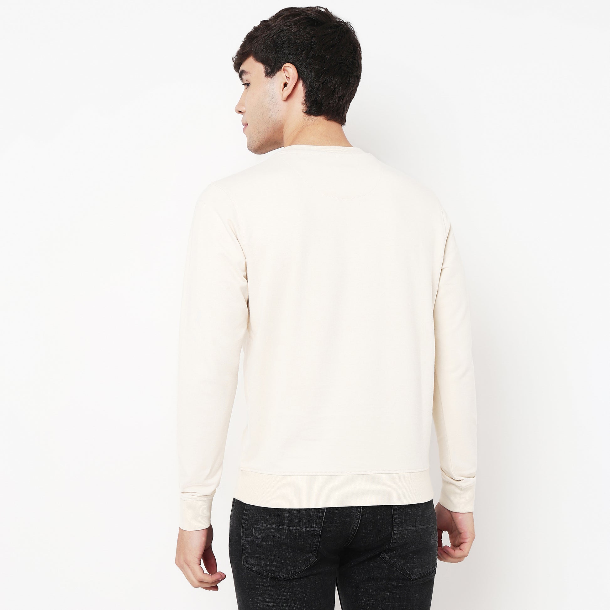 Crew Neck Graphic Sweat Tee