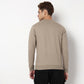 Knitted Graphic Crew Neck Popover Sweat Tee
