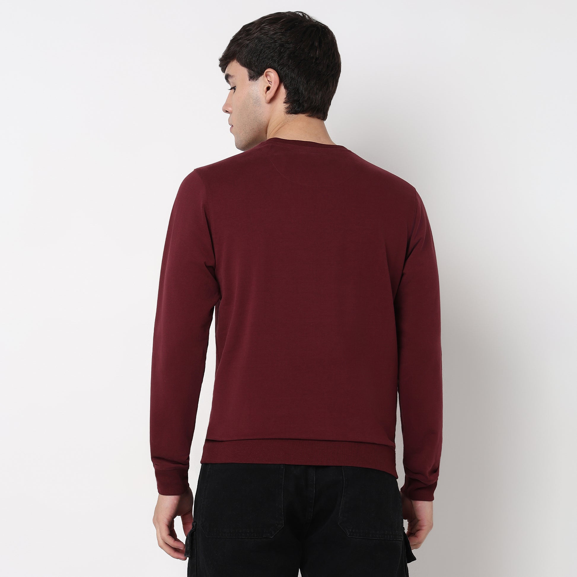 Crew Neck Graphic Sweat Tee