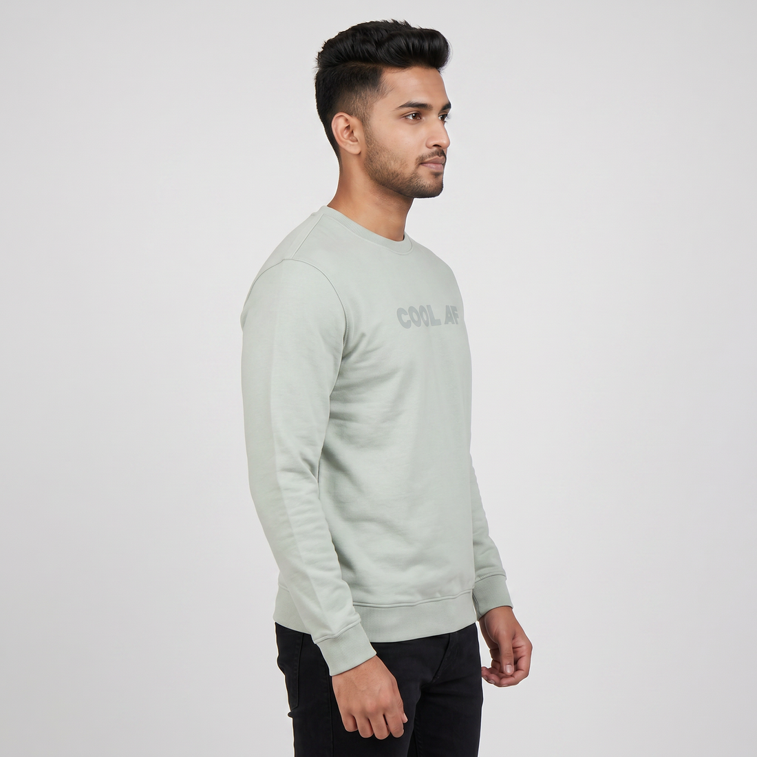 Cotton Graphic Crew Neck Sweat Tee