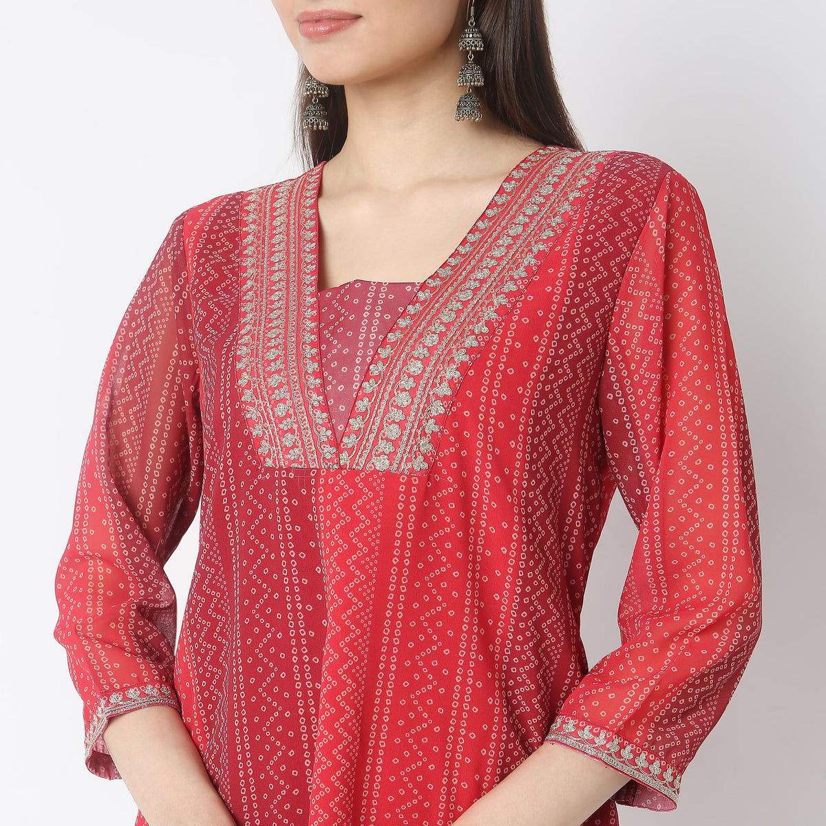 Straight Fit Printed Kurta