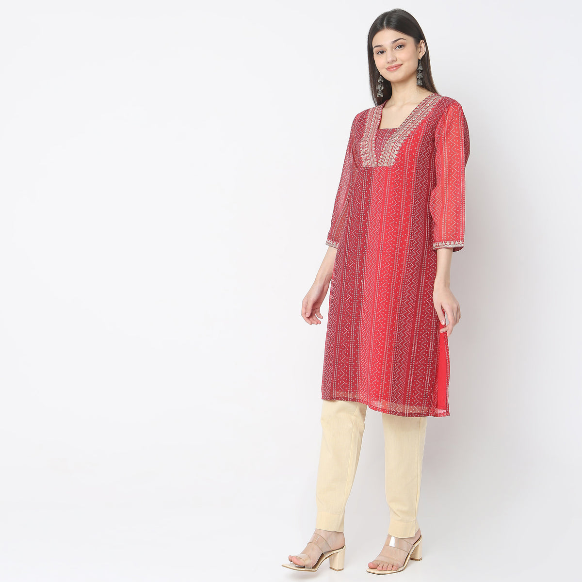 Straight Fit Printed Kurta