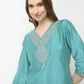 Straight Fit Embroidered Kurta