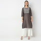 Straight Fit Embroidered Kurta
