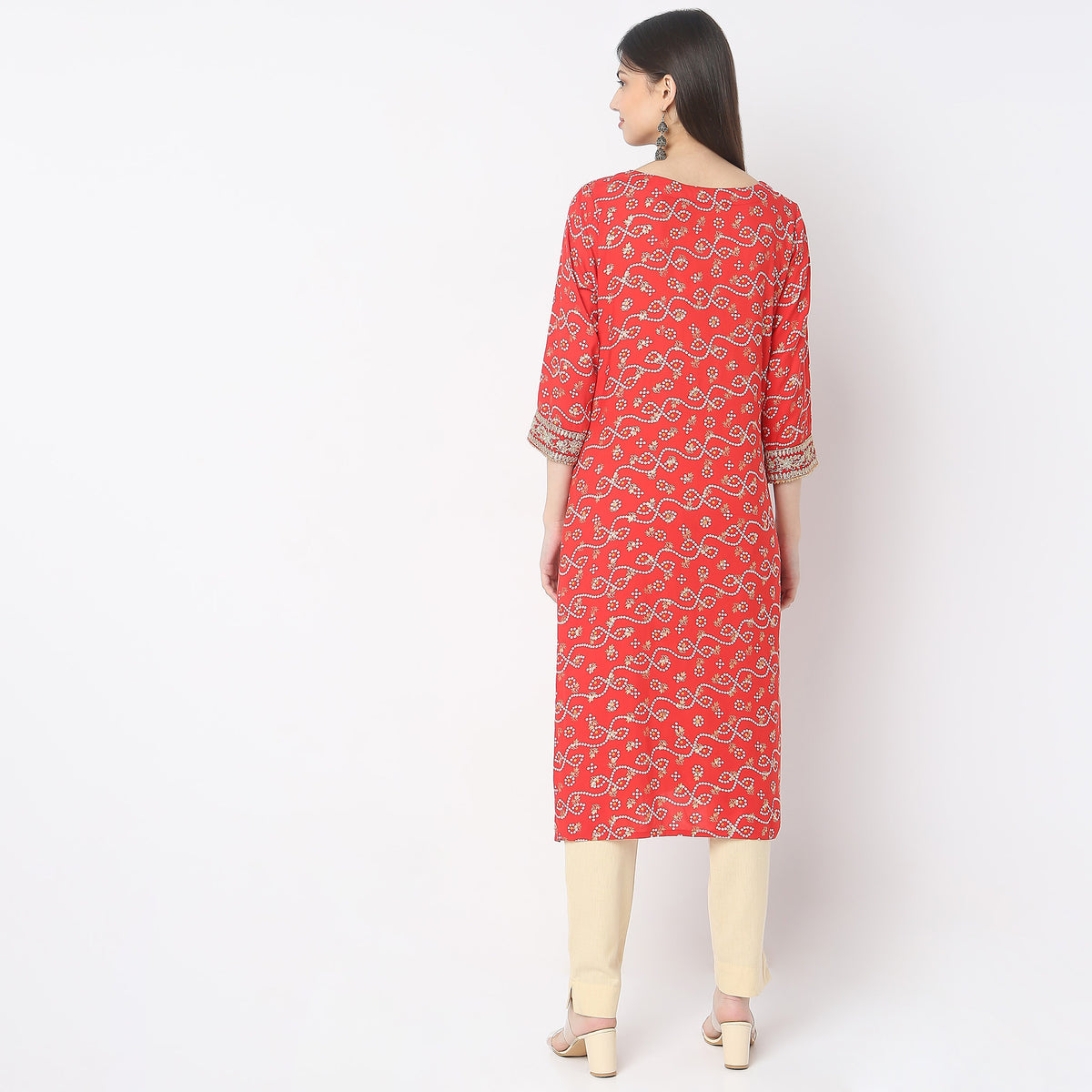 Straight Fit Printed Kurta