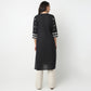 Straight Fit Embroidered Round Neck Kurta