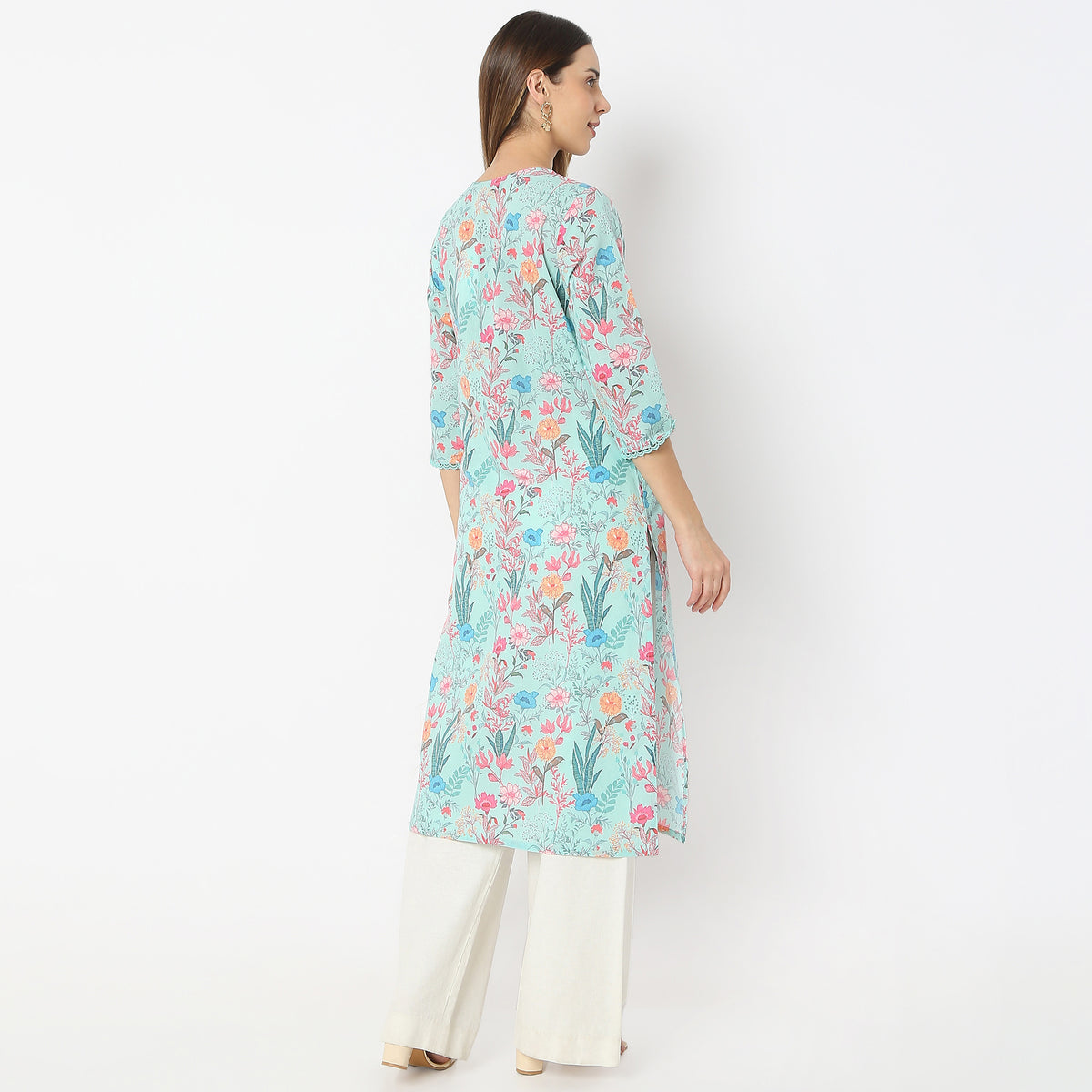 Straight Fit Printed Kurta