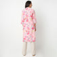 Straight Fit Printed V-Neck Kurta