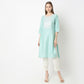 Straight Fit Embroidered Kurta