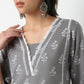 Straight Fit Printed V-Neck Kurta