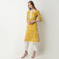 Straight Fit Printed Round Neck Kurta