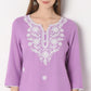Straight Fit Embroidered Below Knee Kurta