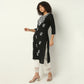 Straight Fit Embroidered Round Neck Kurta